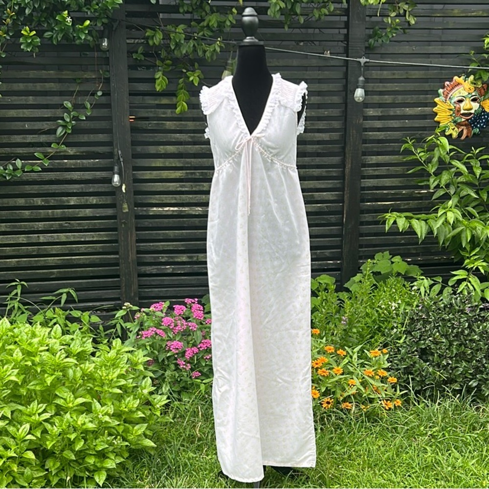 70s Pink Rose Nightie